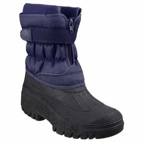 Storm Ready Protection Seasonal Style Cotswold Chase Navy Wellington Boots