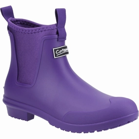All Terrain Fit Soft Walk Cotswold Grosvenor Synthetic Women's Purple Wellington Boots