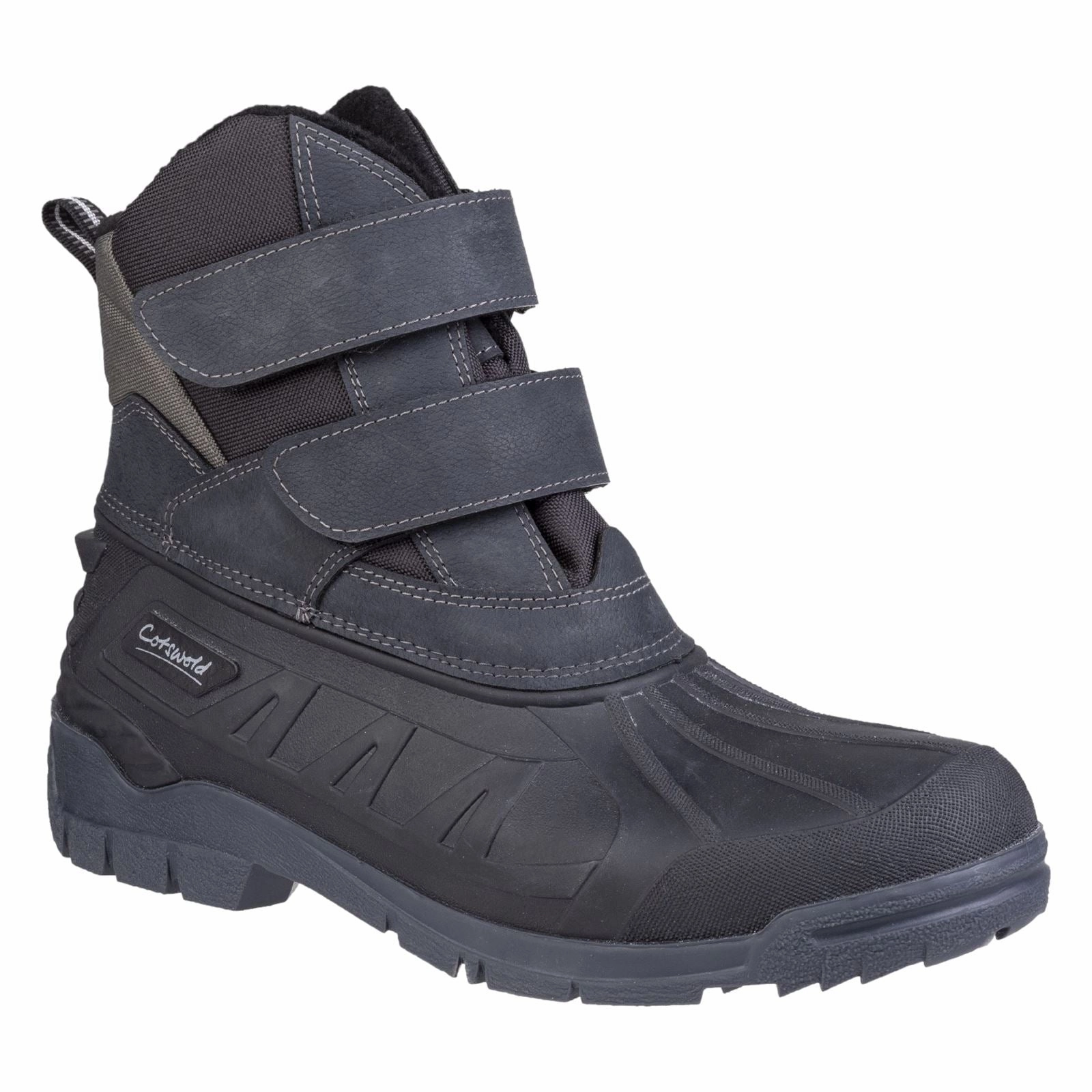Cotswold Kempsford PVC Coated Fabric/Pes Textile Black Wellington Boots Weather Proof Step