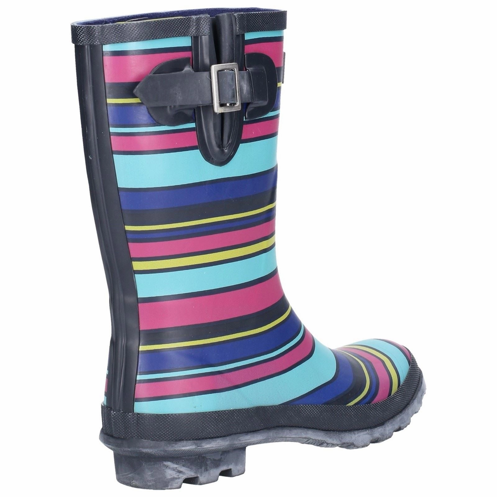 Cotswold Paxford Rubber Women's Stripe Multicoloured Wellington Boots Storm Walk Max