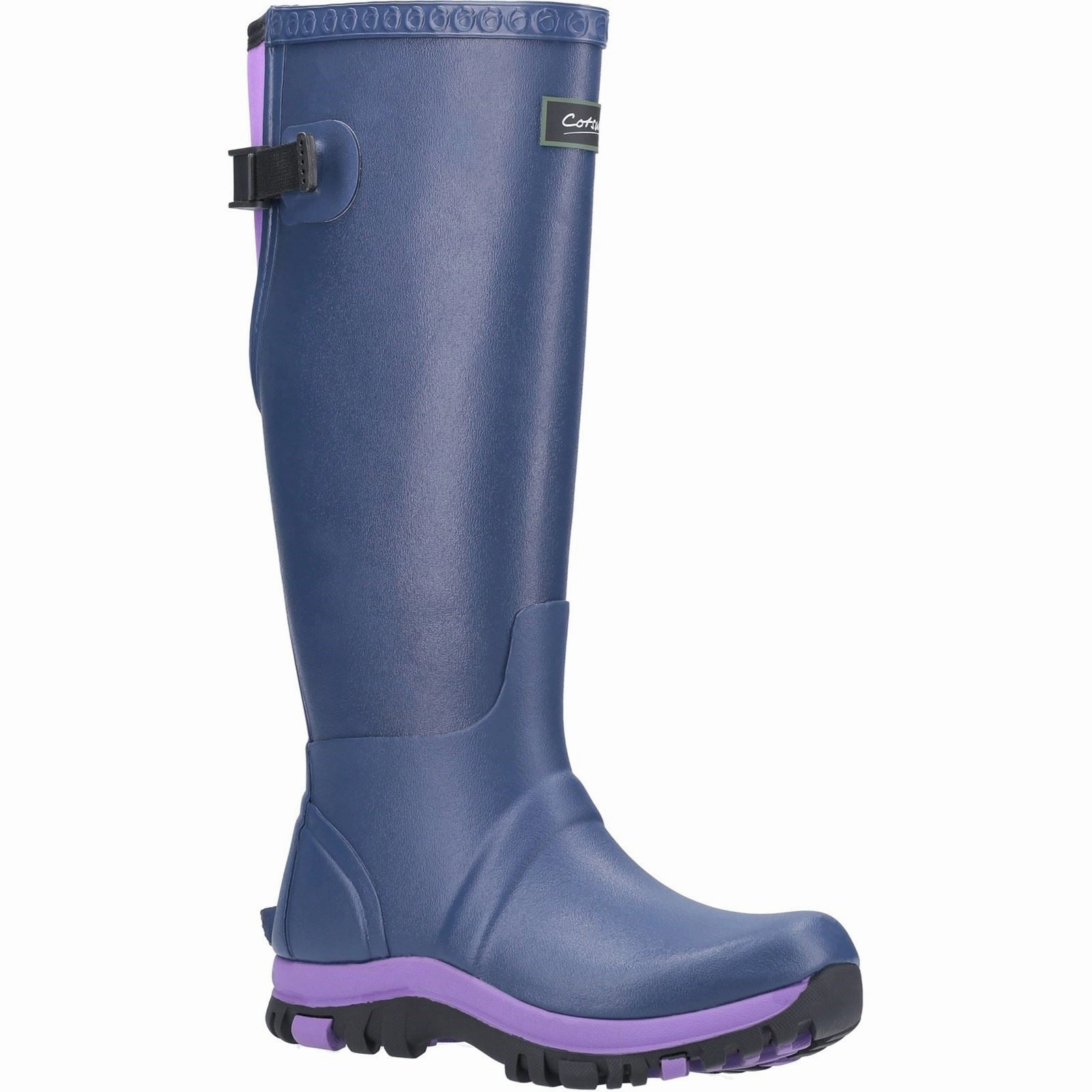 Heavy Duty Gear Cotswold Realm Rubber Blue/Purple Wellington Boots