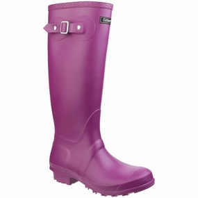 Cotswold Sandringham PVC Berry Wellington Boots Weather Wear Ready