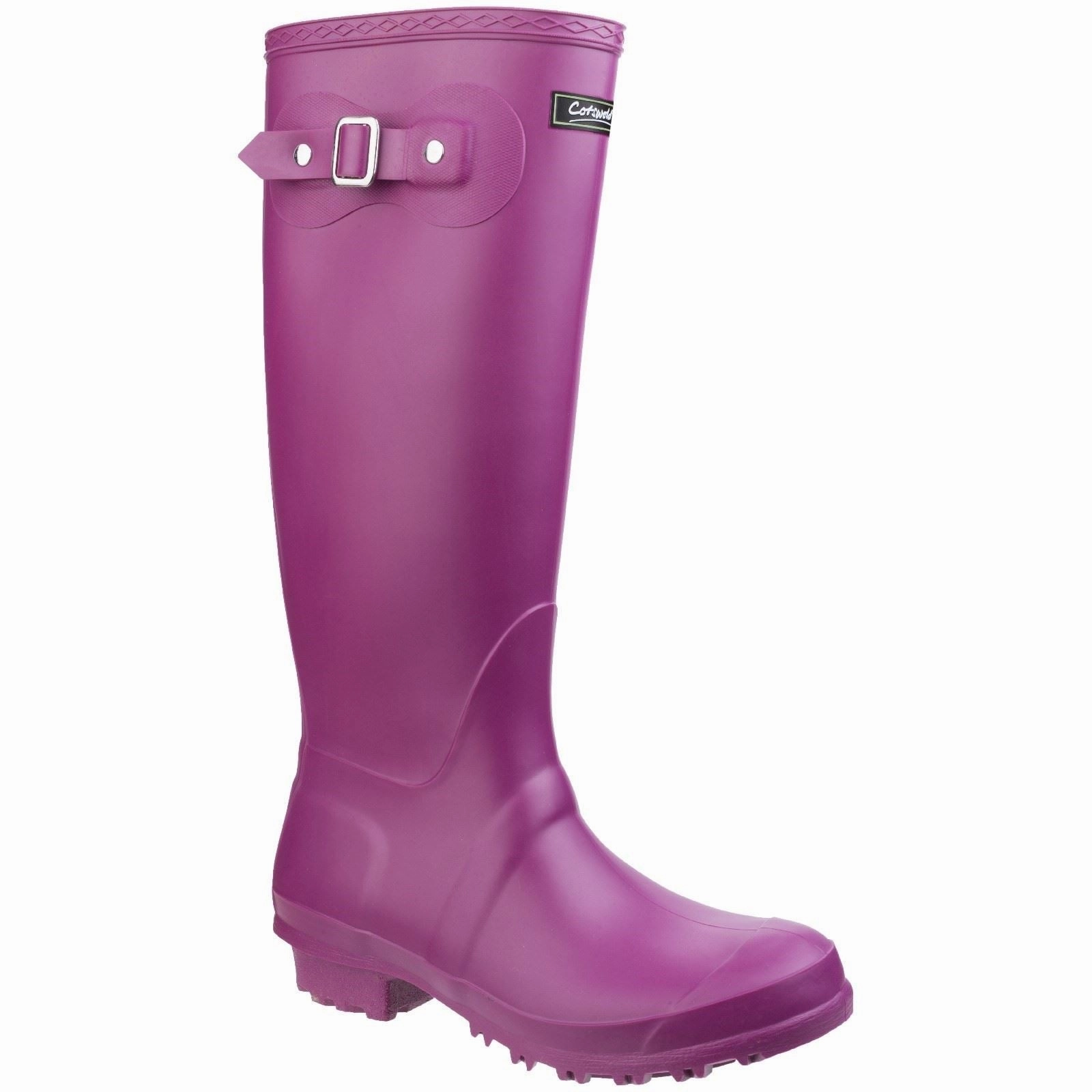 Cotswold Sandringham PVC Berry Wellington Boots Weather Wear Ready