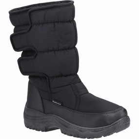Active Wear for Weather Cotswold Welland Textile Women's Black Winter Mid Calf Boots