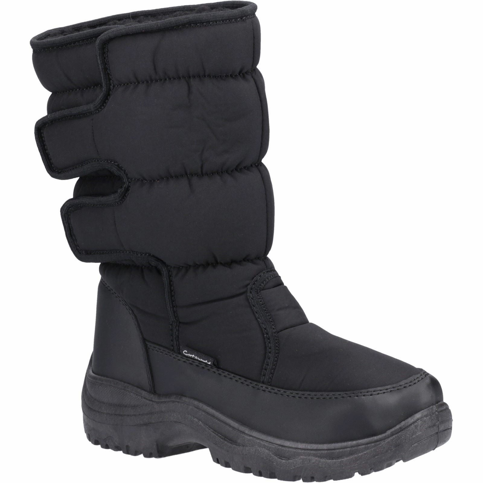 Active Wear for Weather Cotswold Welland Textile Women's Black Winter Mid Calf Boots