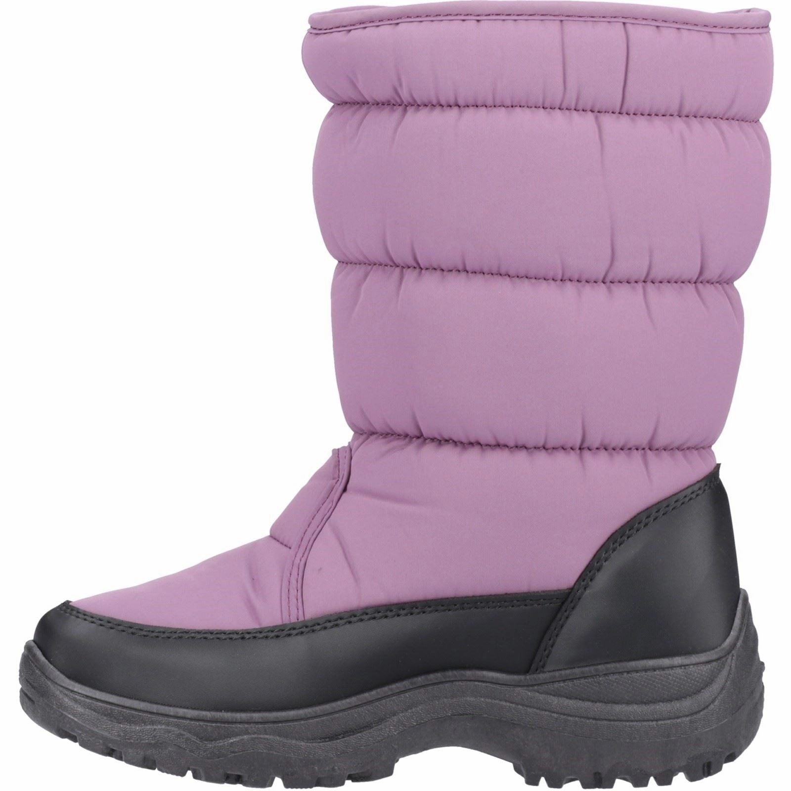 Cotswold Welland Textile Women's Purple Winter Mid Calf Boots Trail Shield