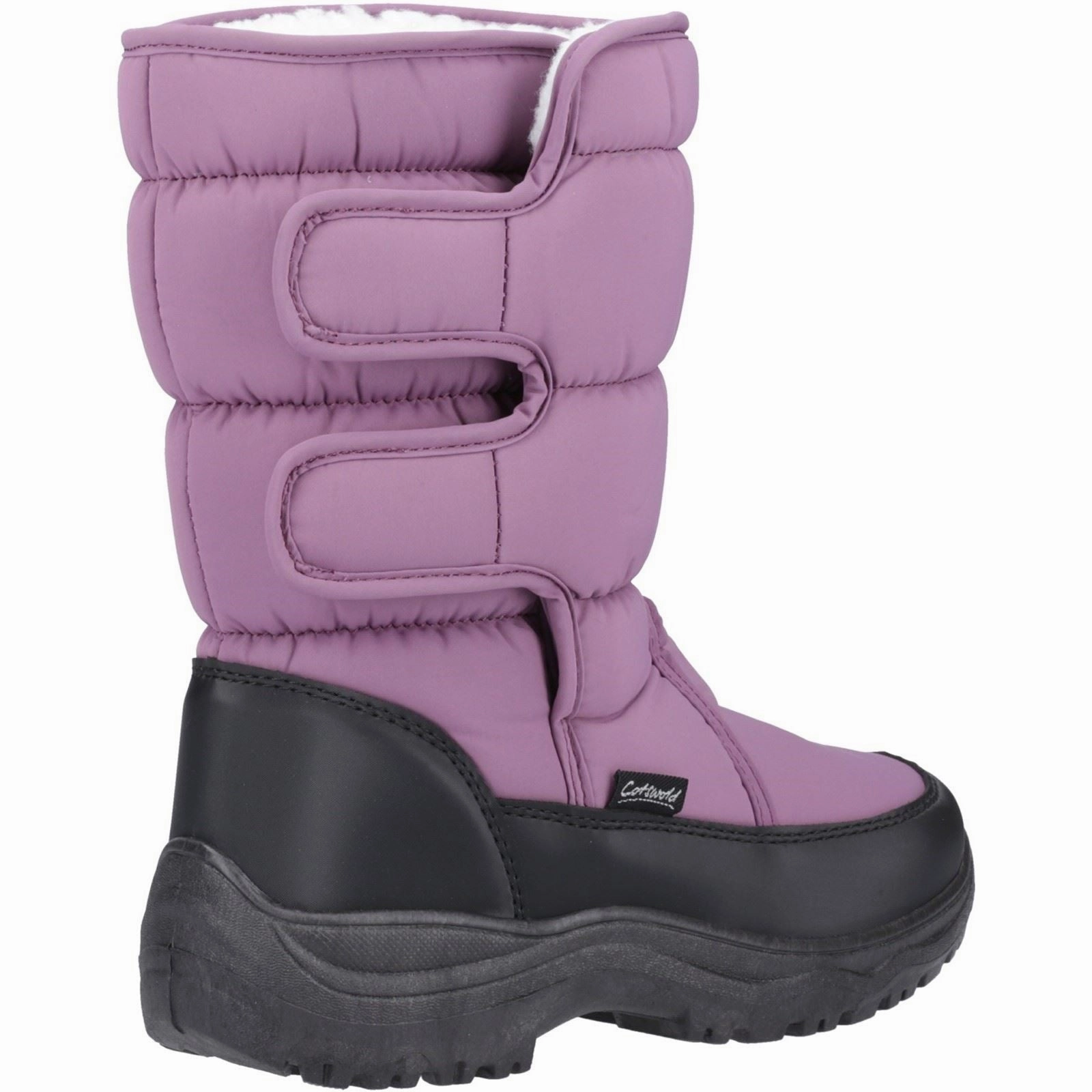 Cotswold Welland Textile Women's Purple Winter Mid Calf Boots Trail Shield