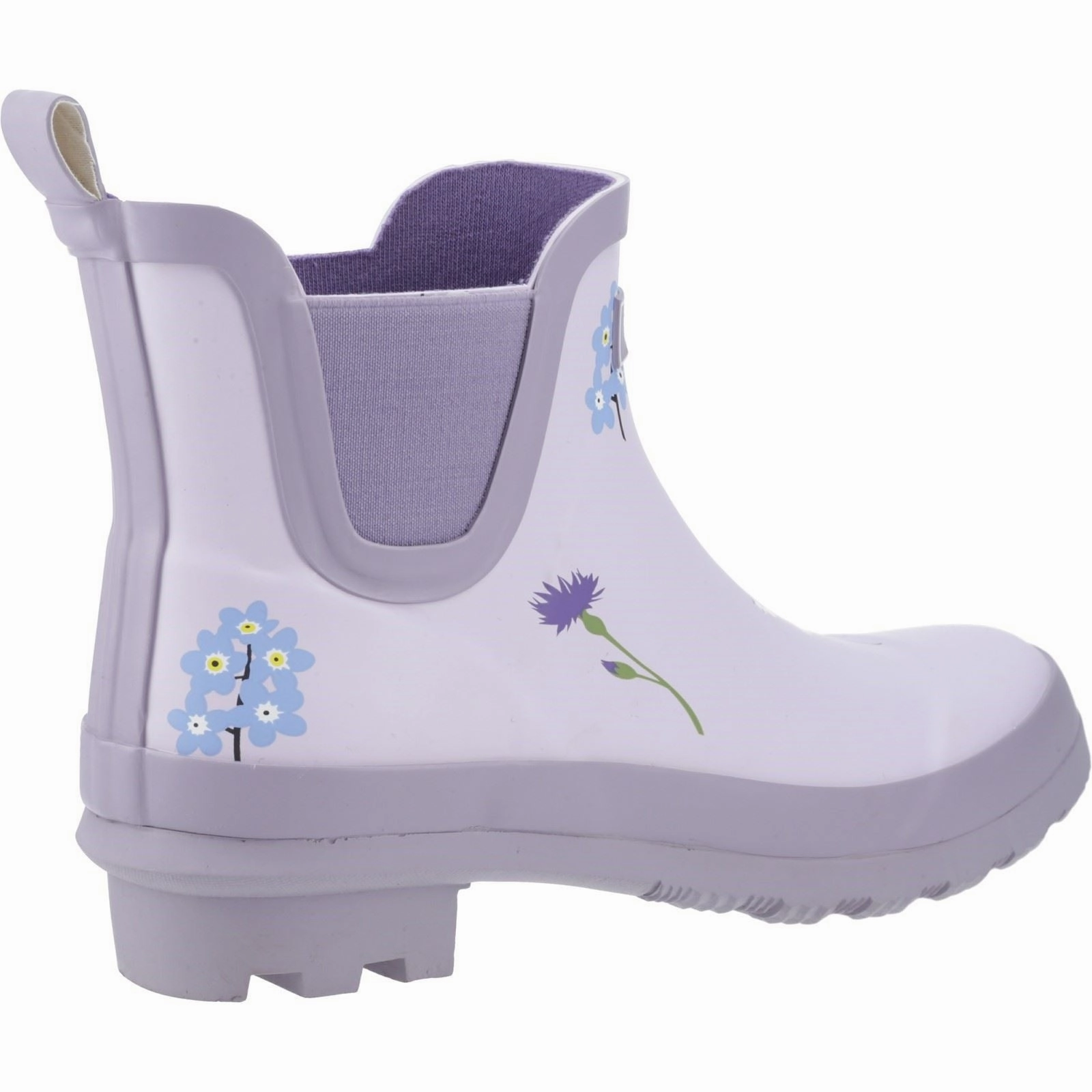 Cotswold Wildflower Ankle Rubber Women's Lilac Wellington Boots Cozy Comfort