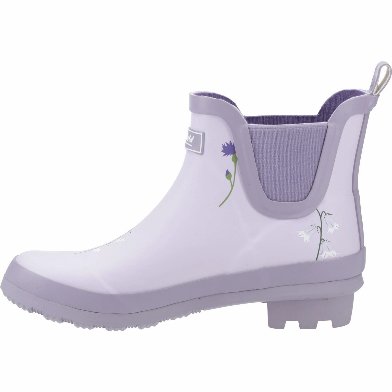 Cotswold Wildflower Ankle Rubber Women's Lilac Wellington Boots Cozy Comfort
