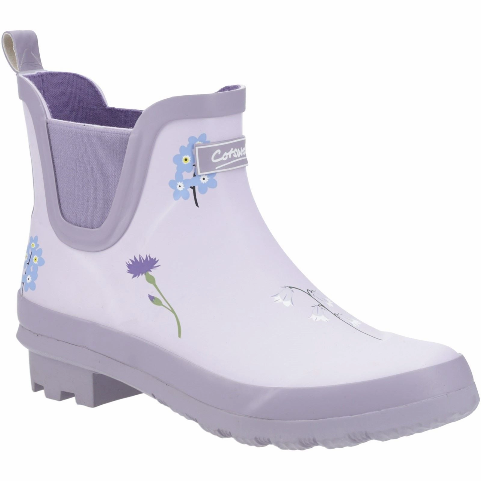 Cotswold Wildflower Ankle Rubber Women's Lilac Wellington Boots Active Wear for Weather