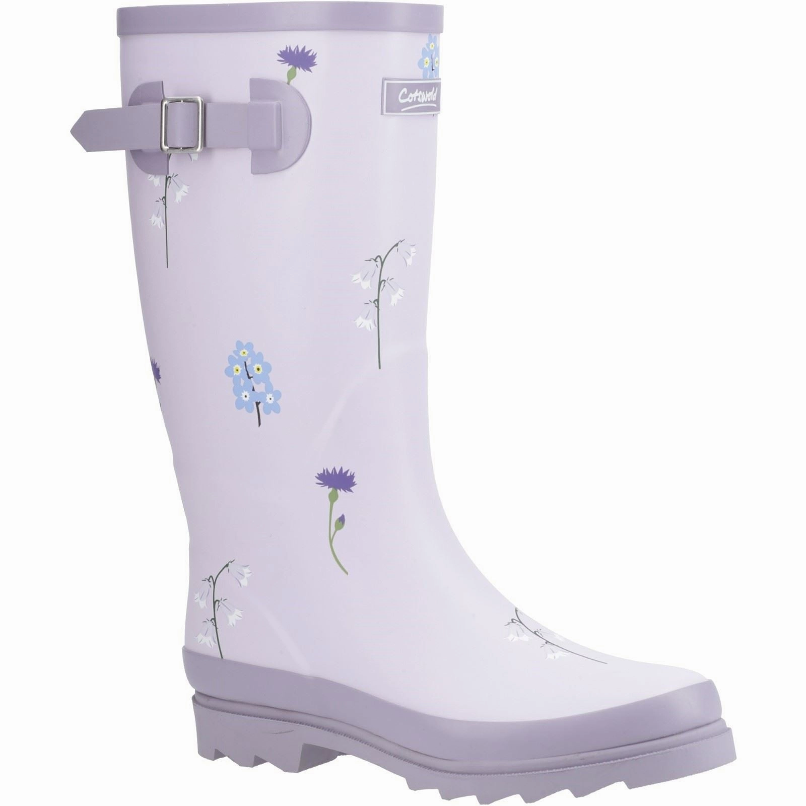 Cotswold Wildflower Tall Rubber Women's Lilac Wellington Boots Storm Gear Boots