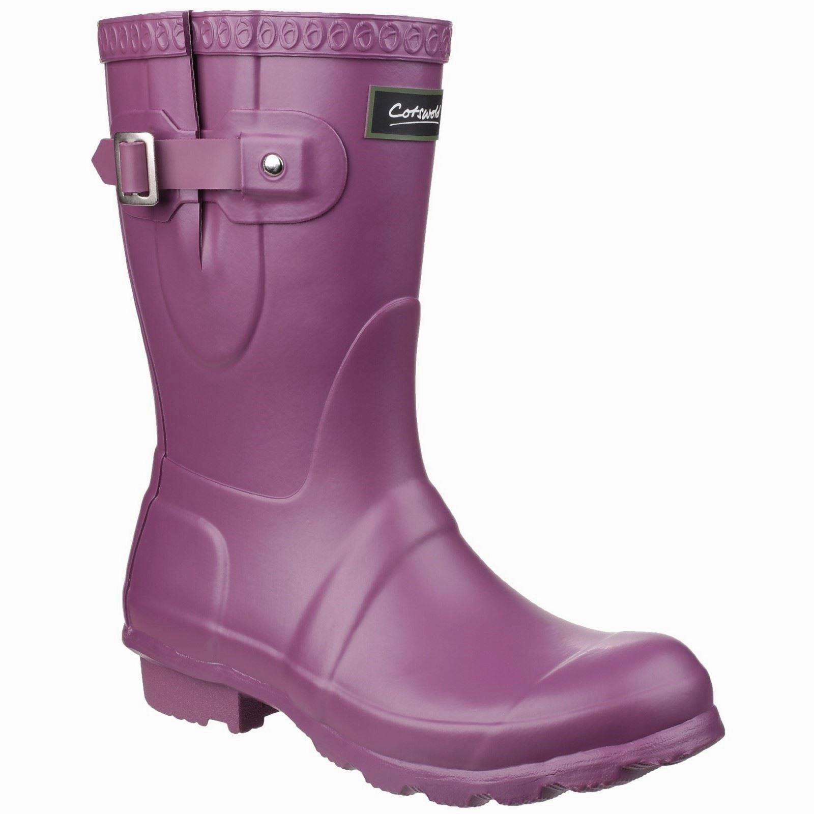 Cotswold Windsor Rubber Women's Purple Wellington Boots Easy Step