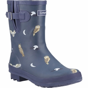Cotswold Woodland Mid Rubber Women's Owls Wellington Boots Water Repellent Wear Storm Shield