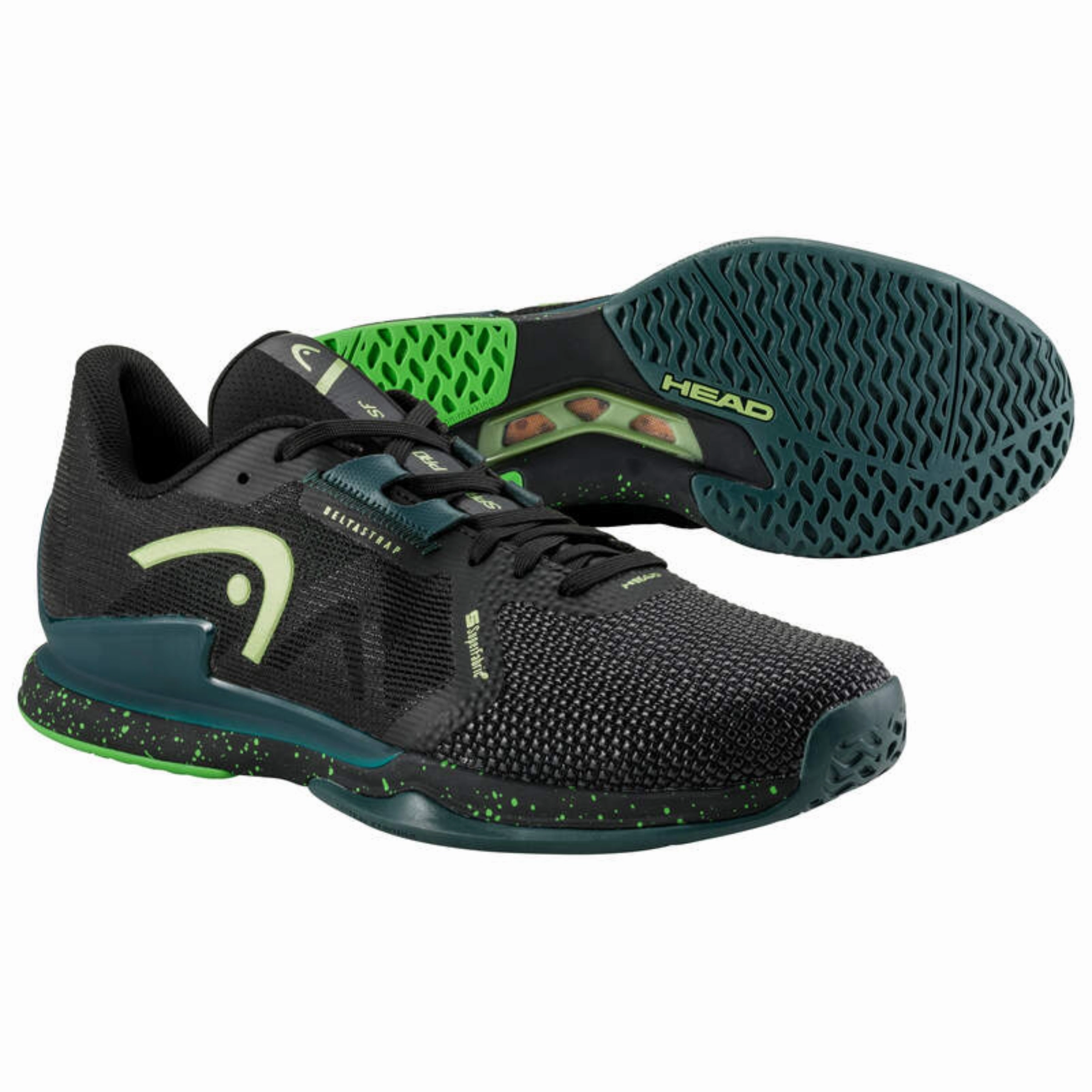 cross - training Head Sprint Pro 3.5 SF Men Tennis Shoes - Black Forest Green