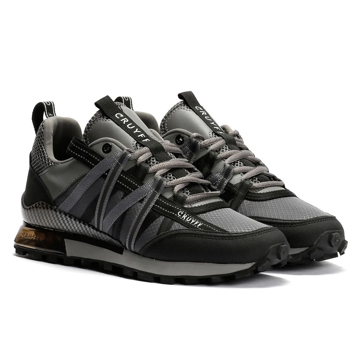 Shock Cushion Motion Zone Cruyff Fearia Men's Mid Grey Trainers