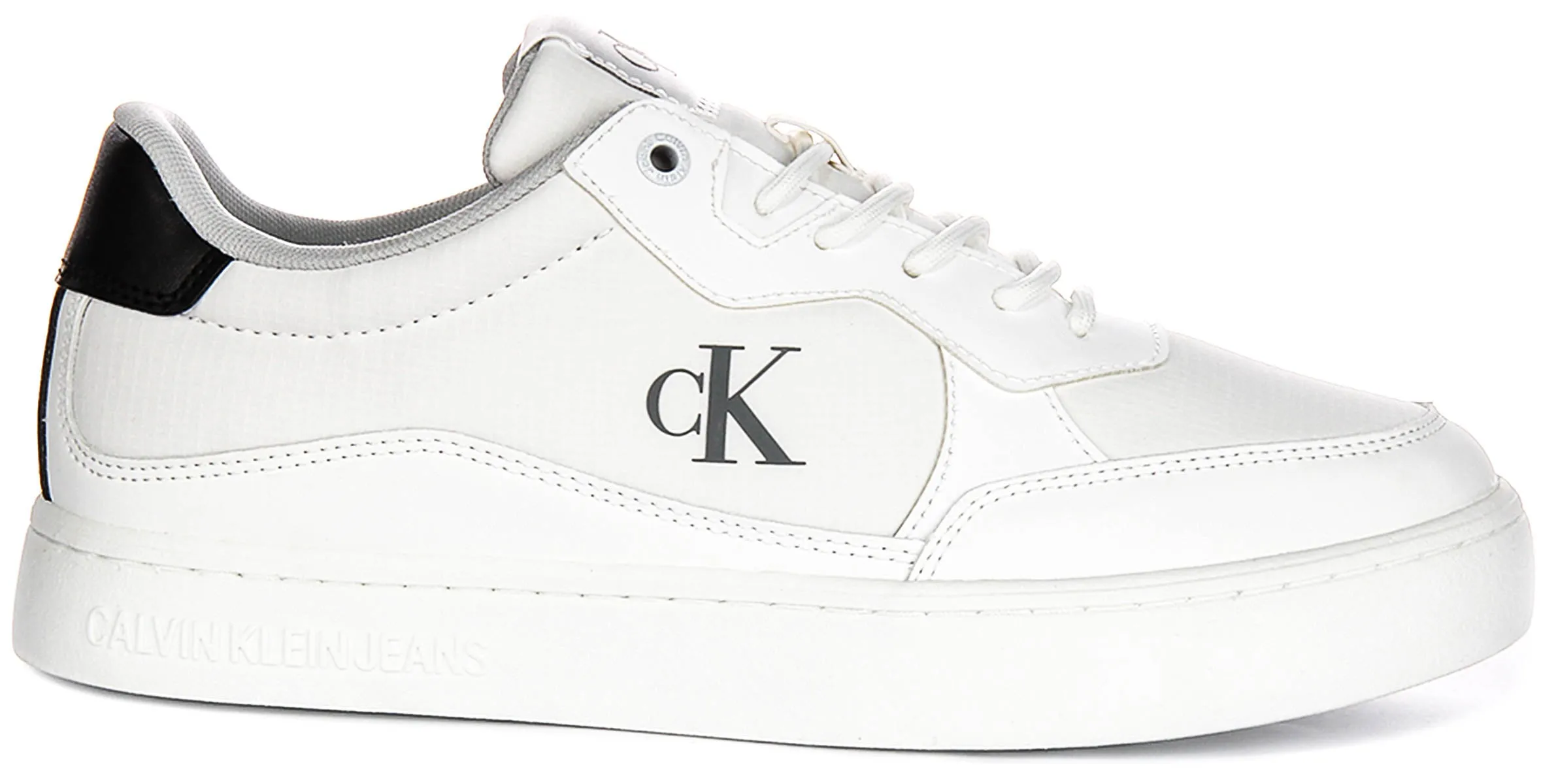 Cushion Ride Calvin Klein Jeans Classic Cupsole In White Black For Men