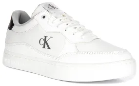 Calvin Klein Jeans Classic Cupsole In White Black For Men Motion control supports explosive lateral pushes Running Stability