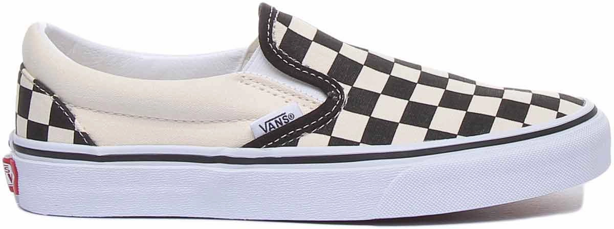 Cushion Core Vans Classic Slipon Chkbrd In Checkerboard For Women