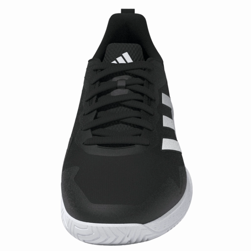 Cushion Pivot Adidas Defiant Speed Mens Tennis Shoes - Core Black / White / Grey Four