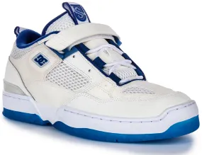 Smooth Finish Comfort Liner Dc Shoes Js 1 In White Blue For Men