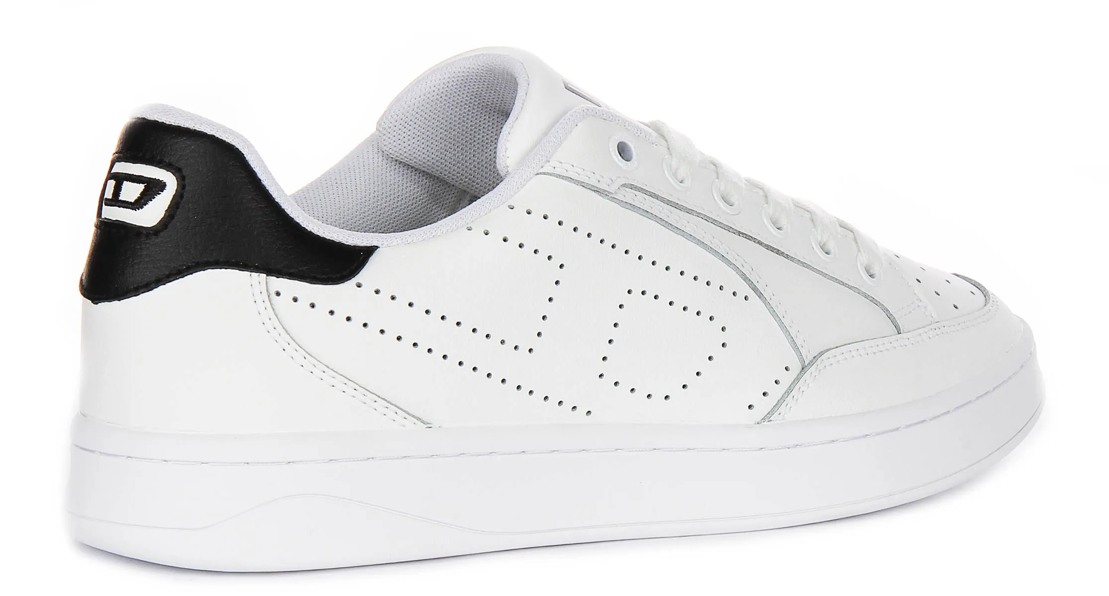 Cushioned Comfort Diesel Dakota Low In White Black For Men