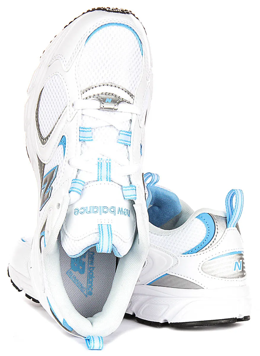 Cushioned durability New Balance ML 408B In White Blue Trainers