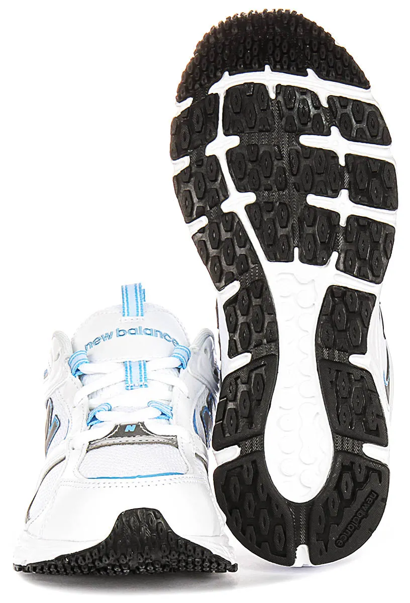 Cushioned durability New Balance ML 408B In White Blue Trainers