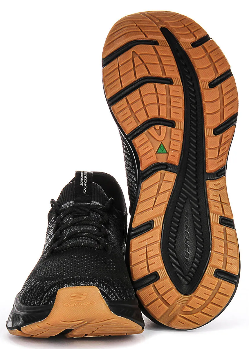 Cushioned Skechers Edgeride Raygo Slip In Black Grey For Men