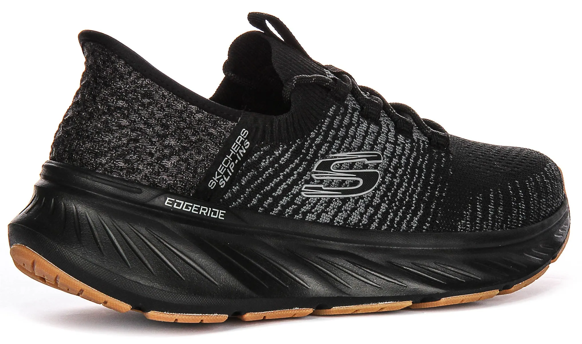Cushioned Skechers Edgeride Raygo Slip In Black Grey For Men