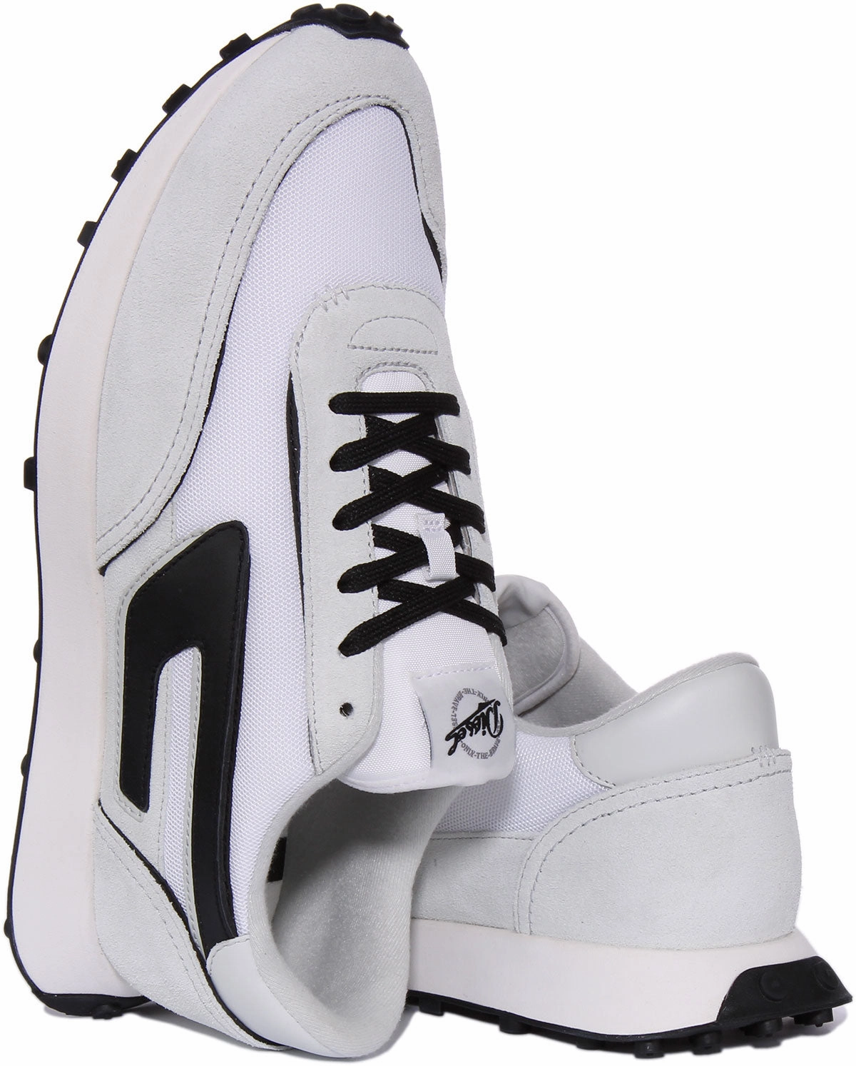 Cushioned Core Diesel S Racer Lc In White Black For Men
