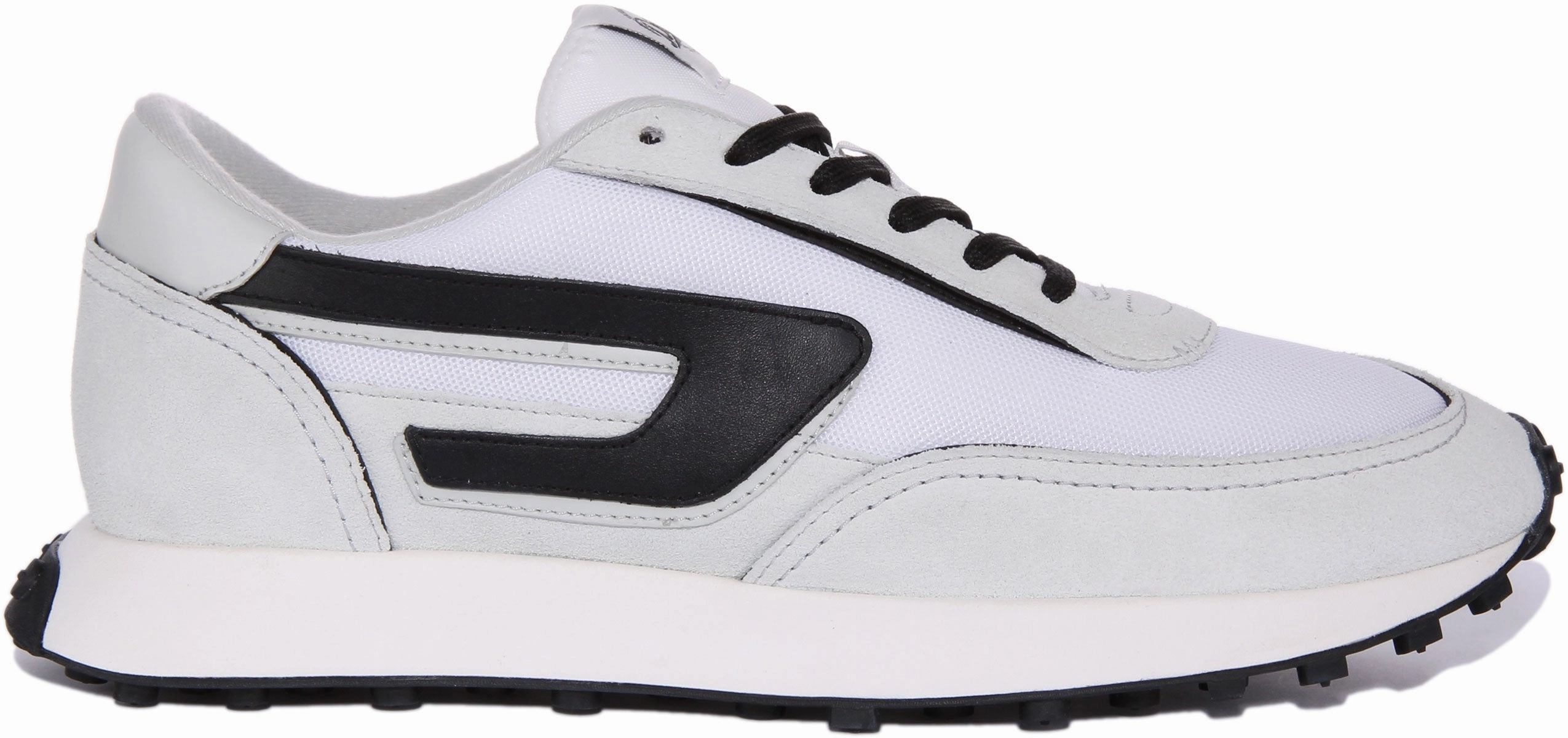 Cushioned Core Diesel S Racer Lc In White Black For Men