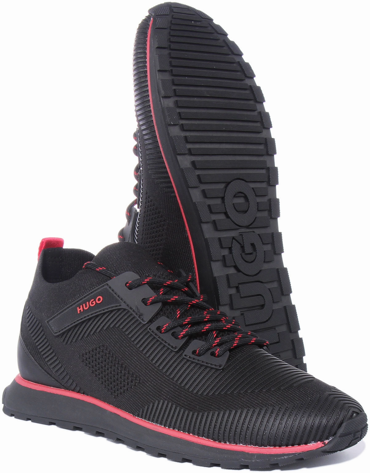 Cushioned Core Hugo Icelin Run In Black Red For Men