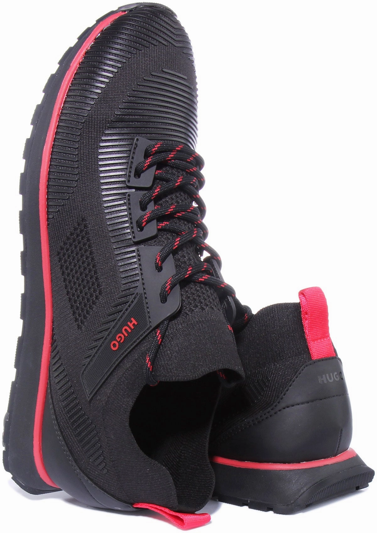 Cushioned Core Hugo Icelin Run In Black Red For Men