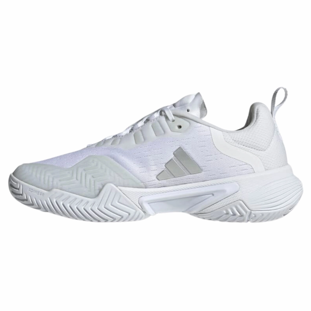 Cushioned Insole Adidas Barricade Womens Tennis Shoes - White