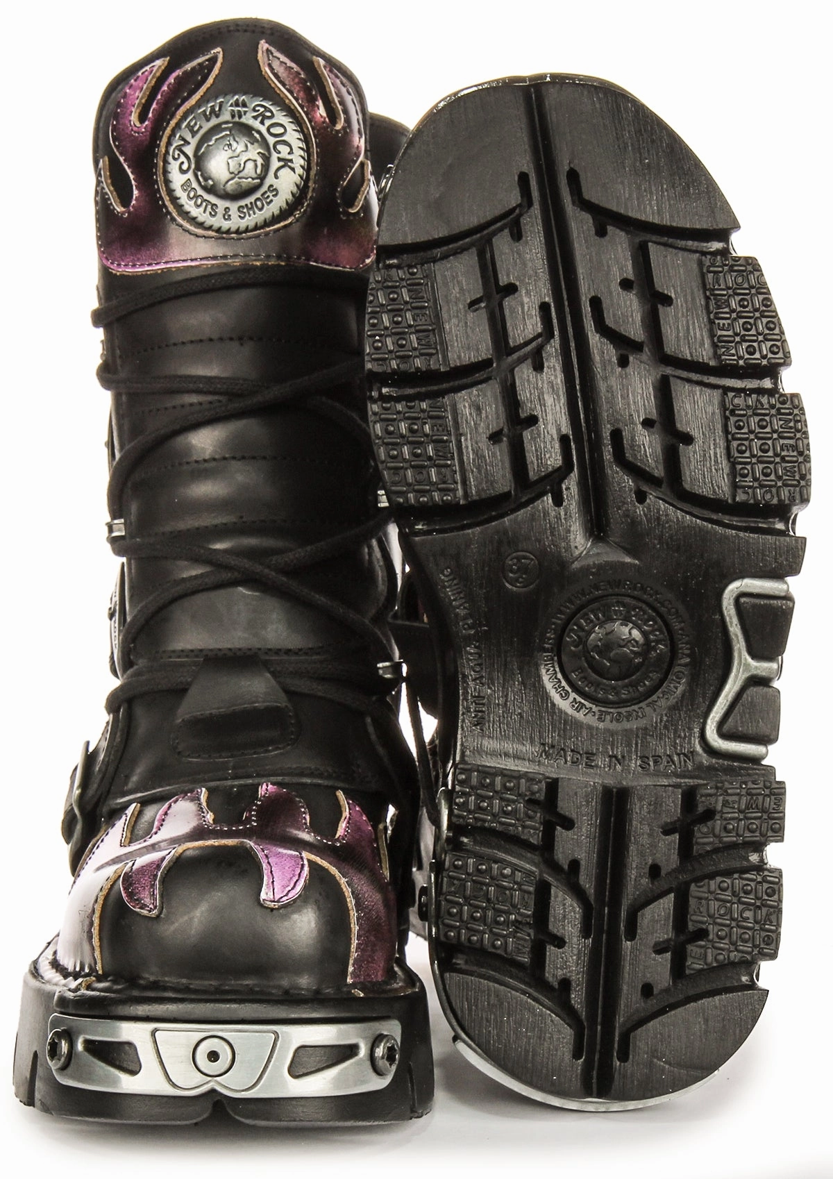 Cushioned Newrock 591 Reactor In Black Purple Flame