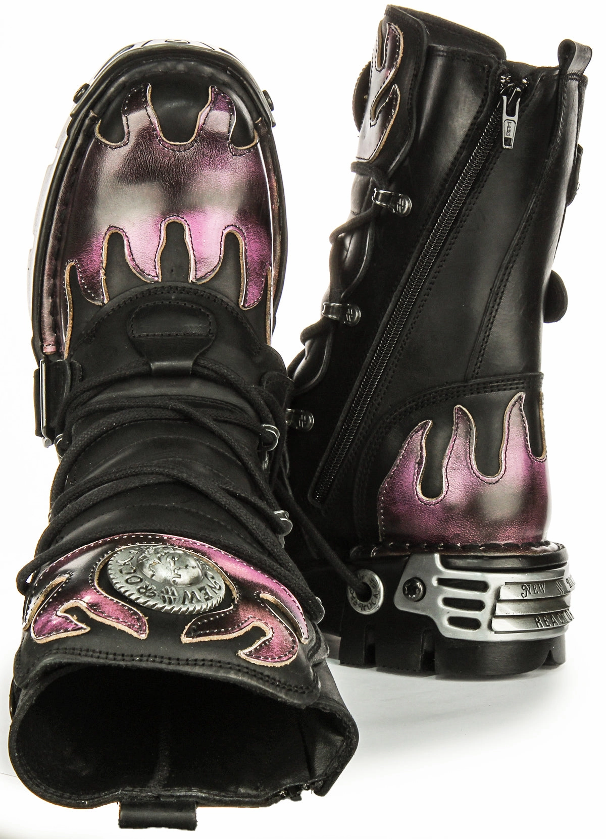 Cushioned Newrock 591 Reactor In Black Purple Flame
