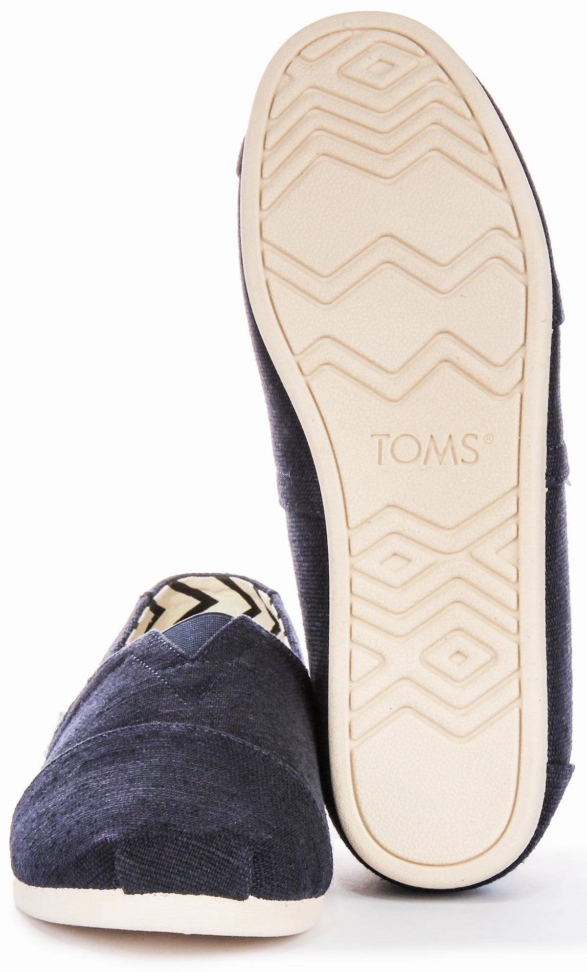 Cushioned Upper Toms Alpargata Heritage In Navy For Men