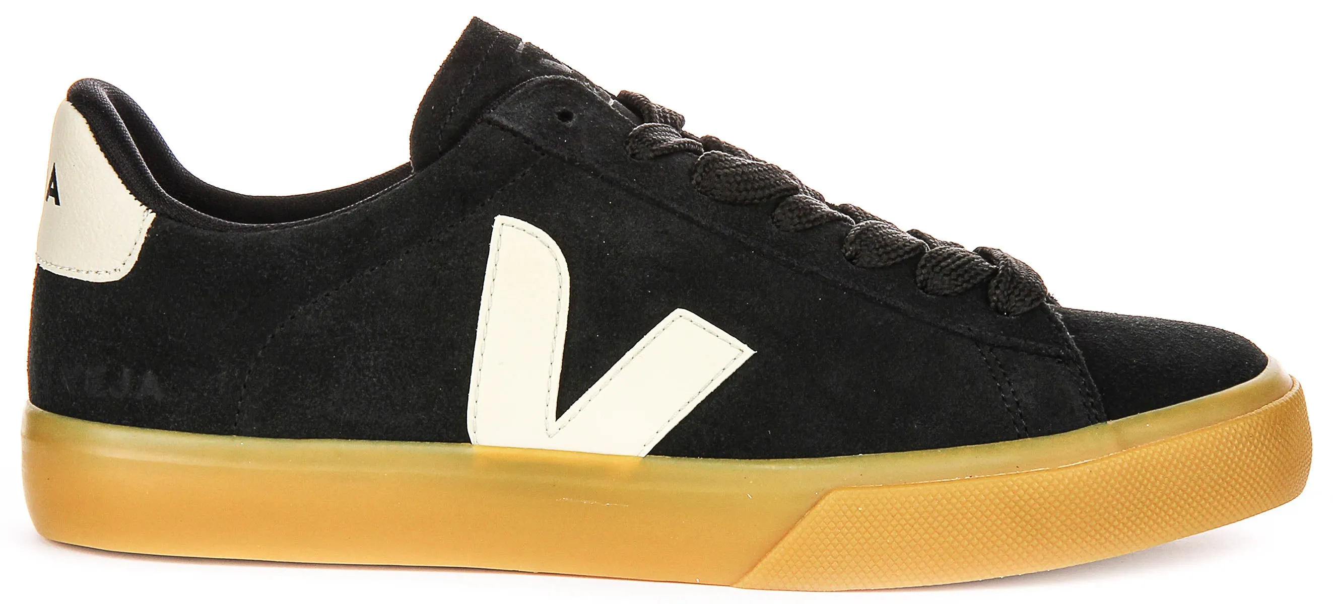 Daily Steps Veja Campo Suede Leather In Black White For Men