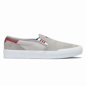 Effortless Walk Adidas Shmoofoil Slip Shoes - Beige/Preloved Ruby/Aluminum