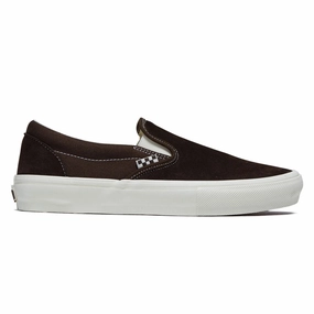 Vans Skate Slip-On Shoes - Chocolate Brown Active Step