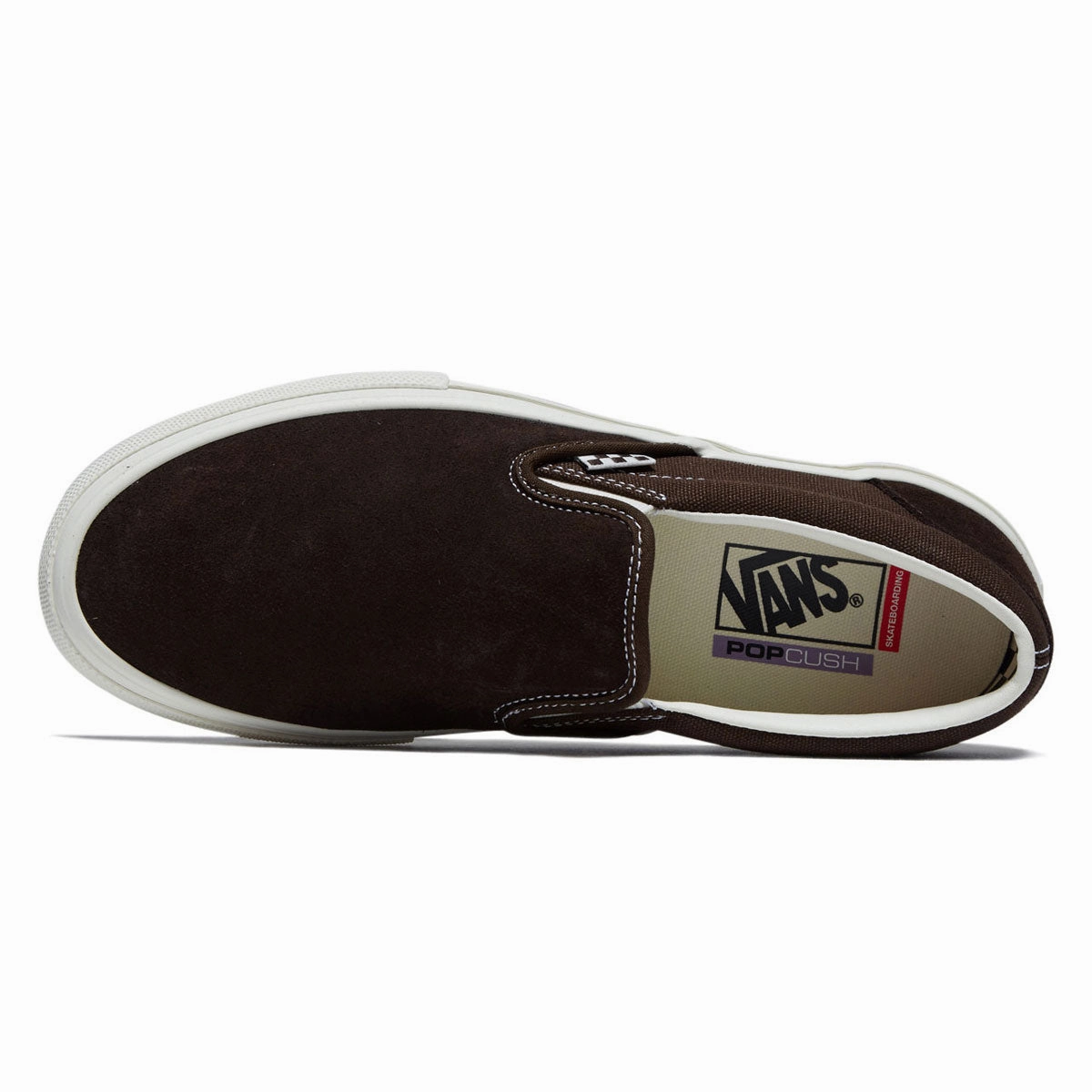 Daily Ride Max Vans Skate Slip-On Shoes - Chocolate Brown