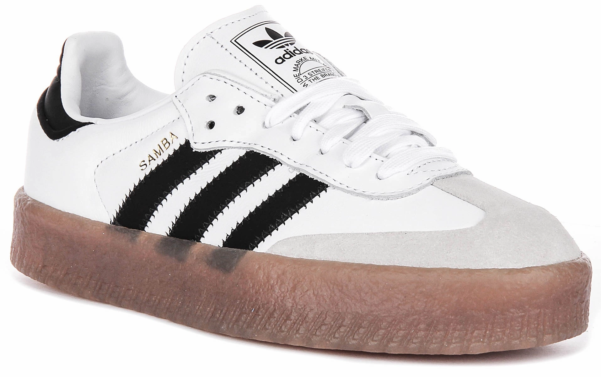 Adidas Sambae In White Black For Women Neutral design Simple Comfort