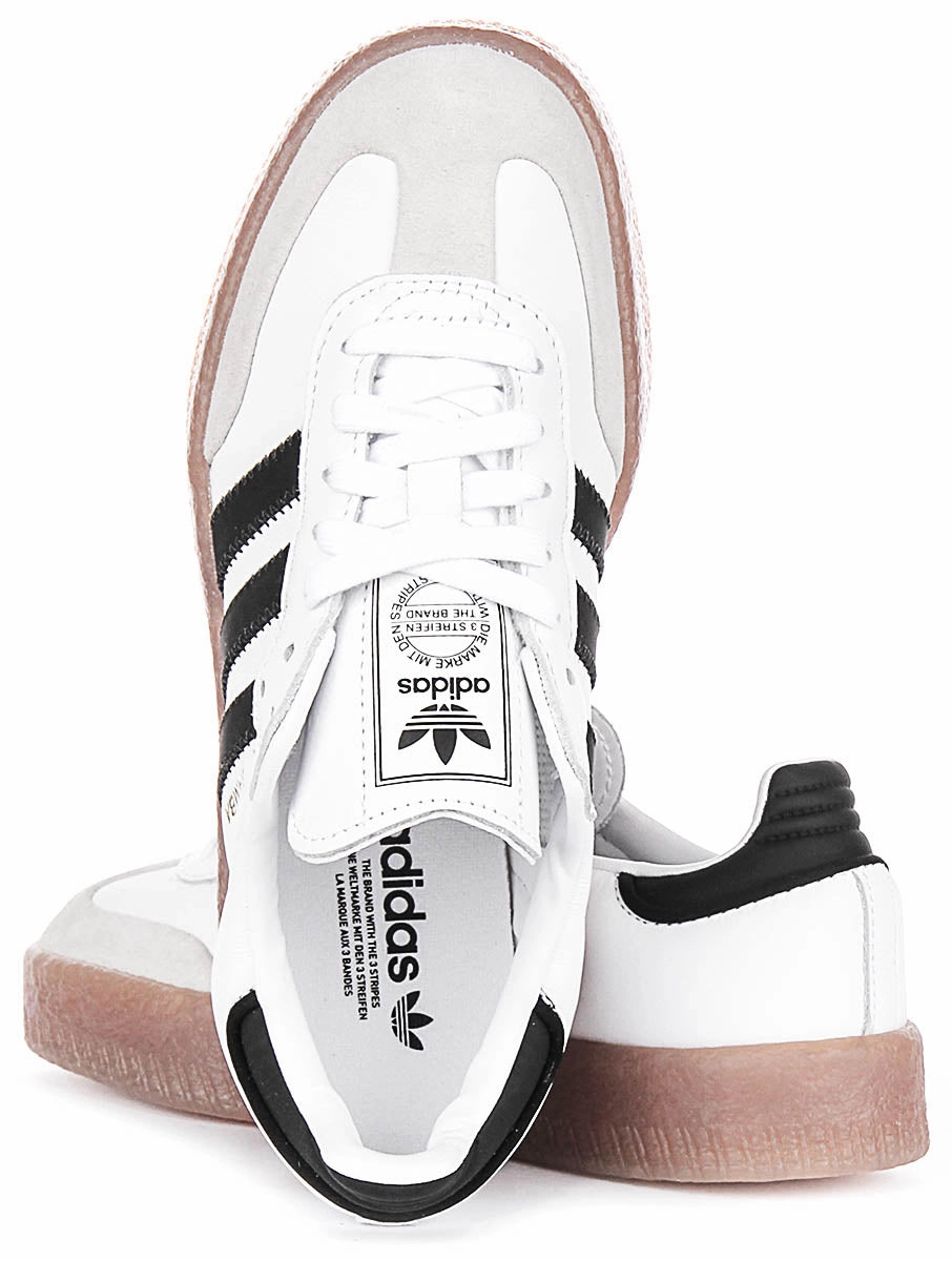 Daily shoe option Adidas Sambae In White Black For Women
