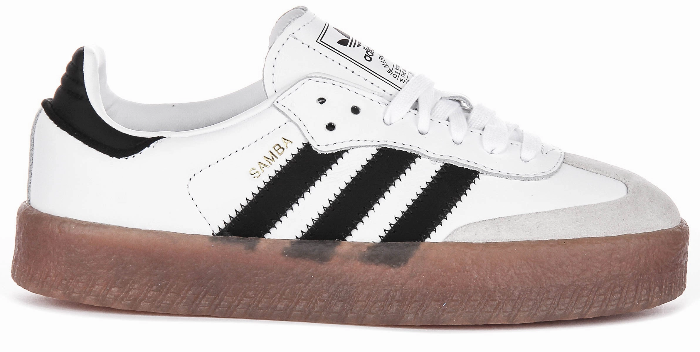 Daily shoe option Adidas Sambae In White Black For Women