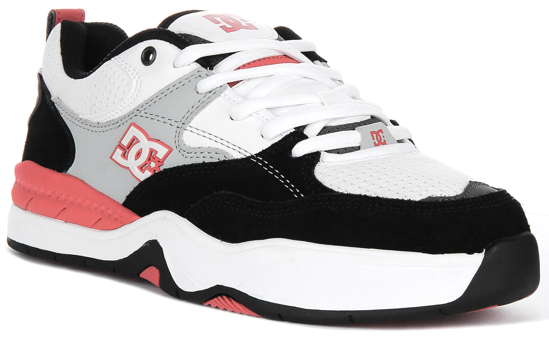 All materials selected for lightweight resilience Dc Shoes Ascend In Wht Blk Red For Men