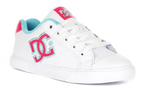 City Moves Sock Like Dc Shoes Chelsea In White Pink For Women