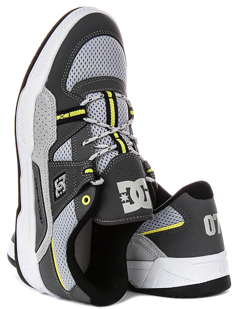 Dc Shoes Construct In Grey Lime For Men Tread Control