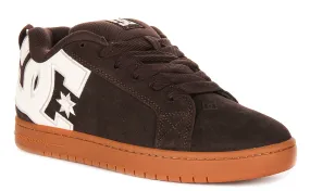 Dc Shoes Court Grafik SE In Brown White For Men Power Push Daily Workout