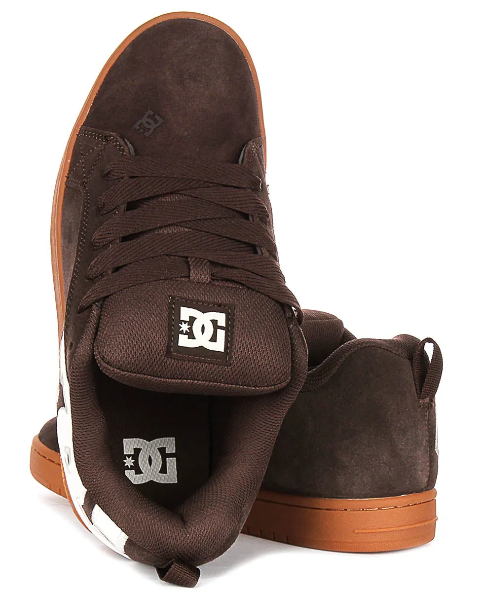 Dc Shoes Court Grafik SE In Brown White For Men Breathable Comfort