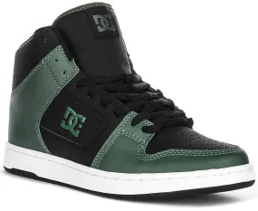 Fast Motion Heel design minimizes rolling and overcorrection Dc Shoes Manteca 4 Hi In Black Green For Men